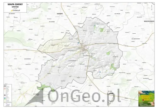 Mapa gminy Opatów